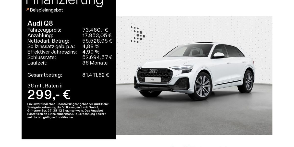 Audi Q8 27.117 km 71.990 &euro; Schweinfurt 97424