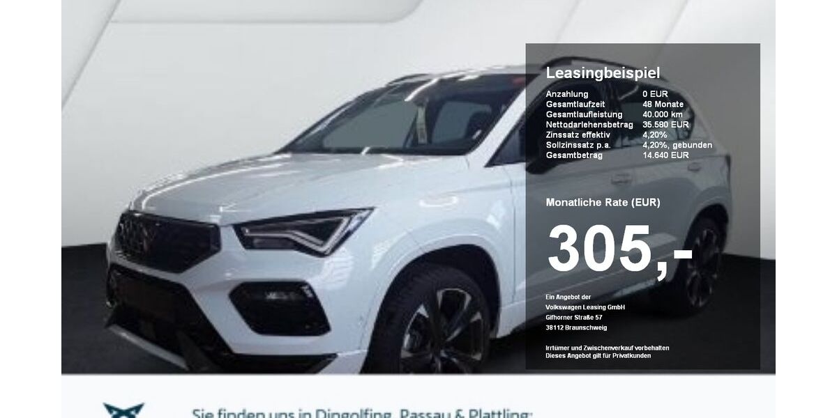 Cupra Ateca 25.674 km 34.970 &euro; Plattling 94447