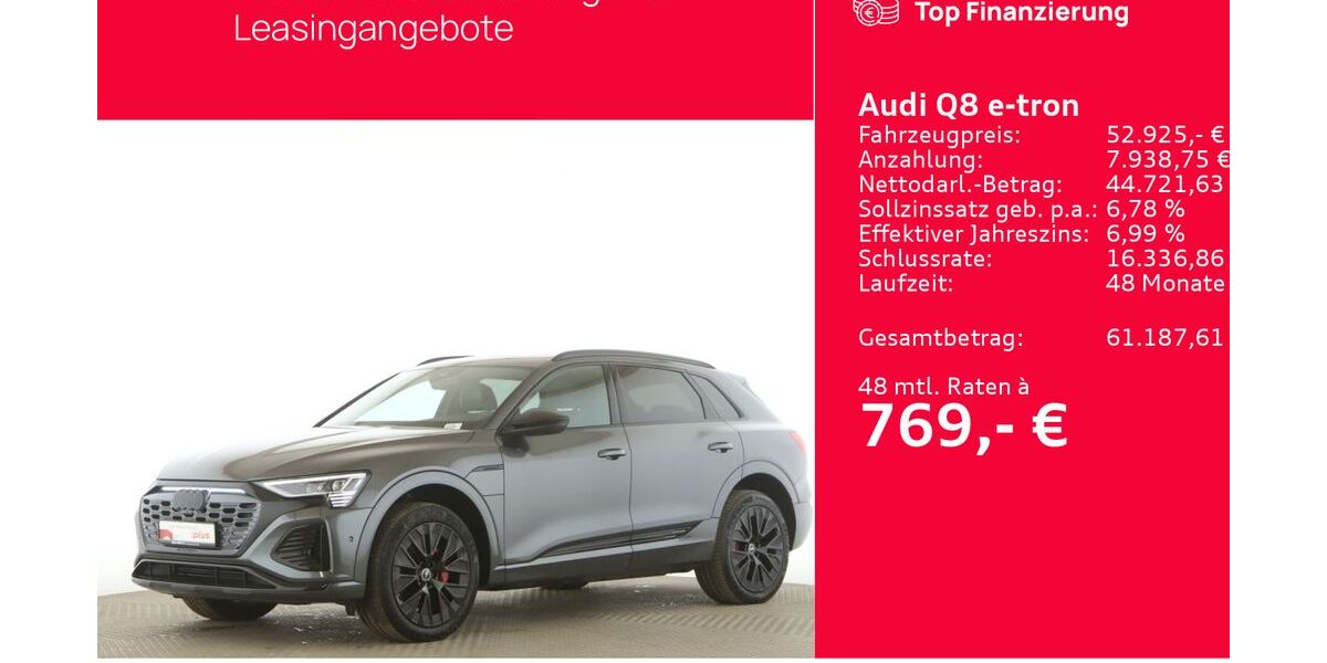 Audi Q8 e-tron 48.991 km 52.925 &euro; Seevetal 21217