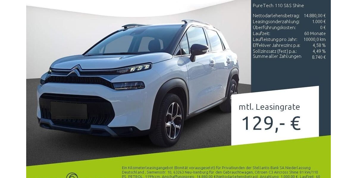 Citroen C3 Aircross 5.968 km 14.880 &euro; Borken 46325