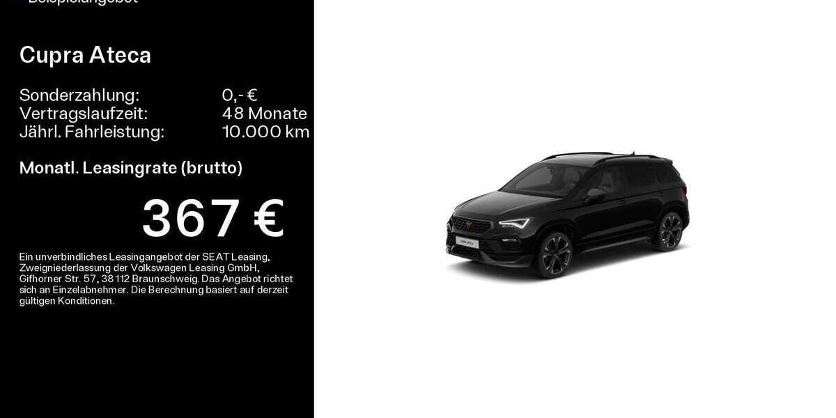 Cupra Ateca 27.540 km 36.990 &euro; Lichtenfels 96215