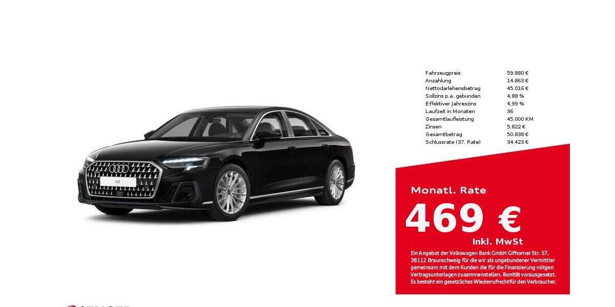 Audi A8 21.883 km 59.880 &euro; Bielefeld 33609