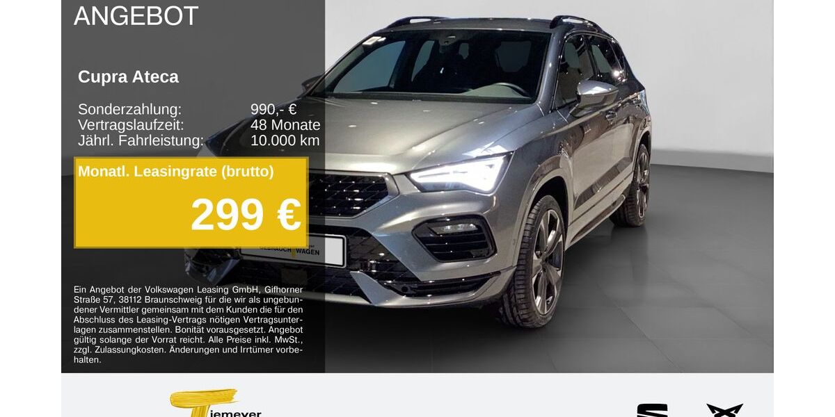 Cupra Ateca 9.999 km 32.580 &euro; Gelsenkirchen OT Beckhausen 45899