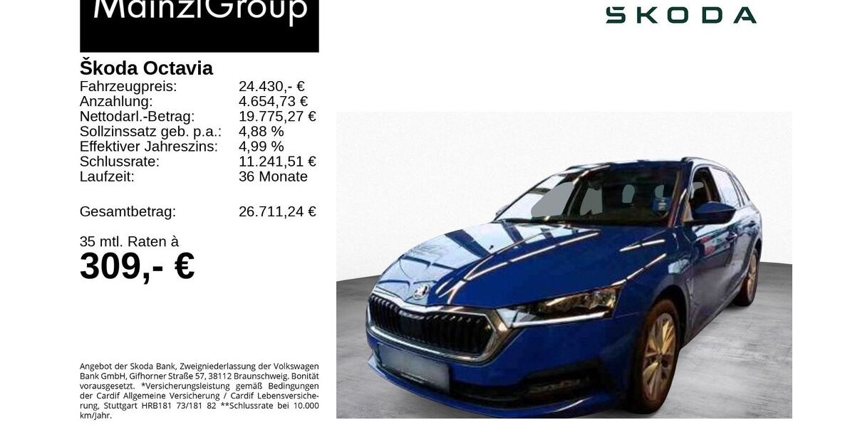 Skoda Octavia 30.500 km 24.430 &euro; Feldkirchen/Westerham 83620