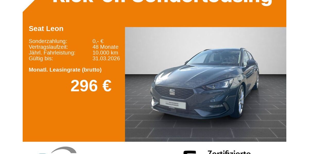 Seat Leon 3.740 km 30.950 &euro; Ladenburg 68526