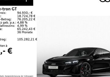 Audi e-tron GT 2.500 km 94.930 &euro; Feldkirchen/Westerham 83620
