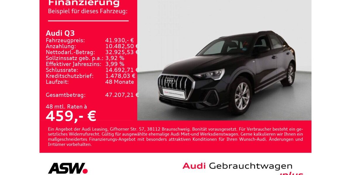 Audi Q3 11.900 km 41.930 &euro; Heilbronn 74074