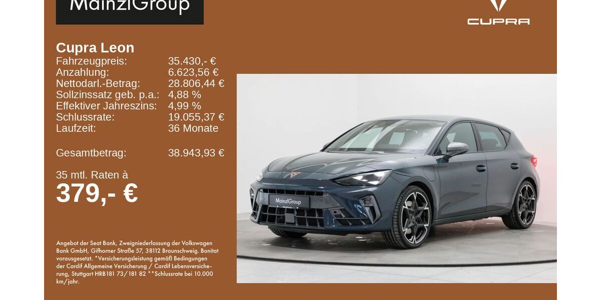 Cupra Leon 11.296 km 35.430 &euro; Feldkirchen/Westerham 83620