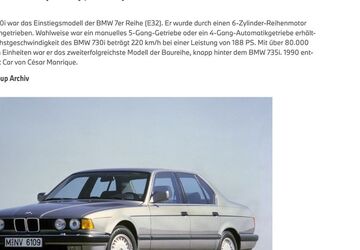 BMW 730 117.781 km 15.781 &euro; Schwelm 58332
