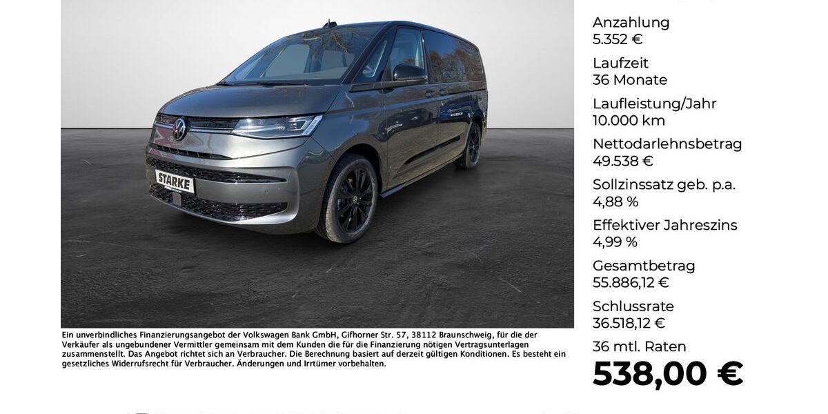 VW T7 Multivan 10.231 km 54.680 &euro; Lotte 49504