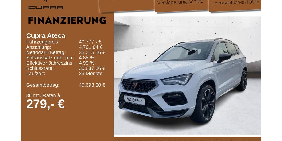 Cupra Ateca 2.001 km 40.950 &euro; Neu-Ulm 89231