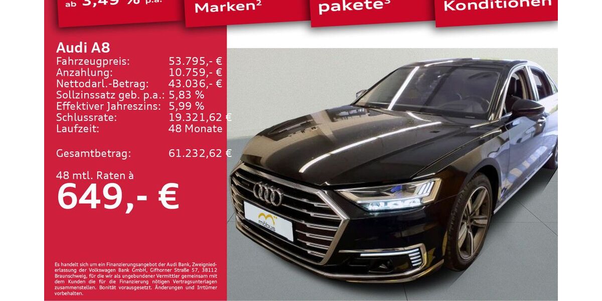 Audi A8 60.209 km 53.395 &euro; Berlin 13088