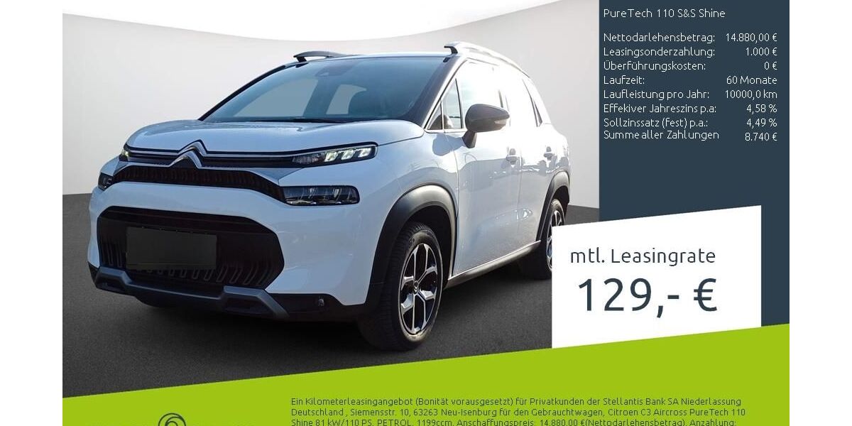 Citroen C3 Aircross 19.596 km 13.333 &euro; Borken 46325