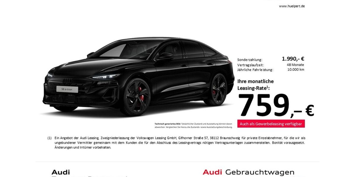 Audi S6 e-tron 7.464 km 86.644 &euro; Dortmund 44143