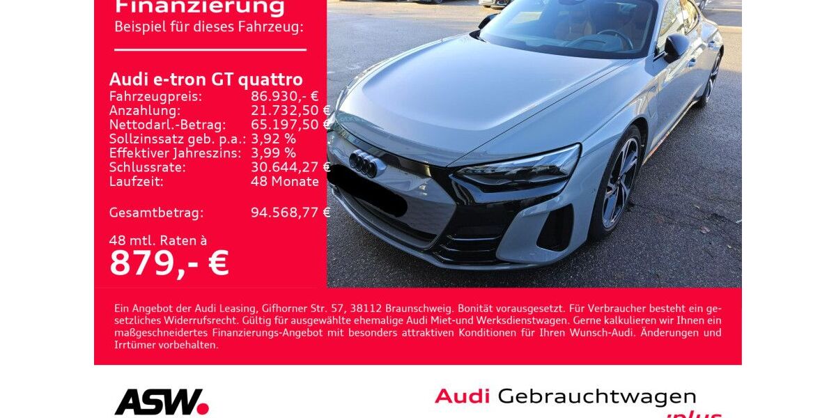 Audi e-tron GT 15.800 km 86.930 &euro; Heilbronn 74074
