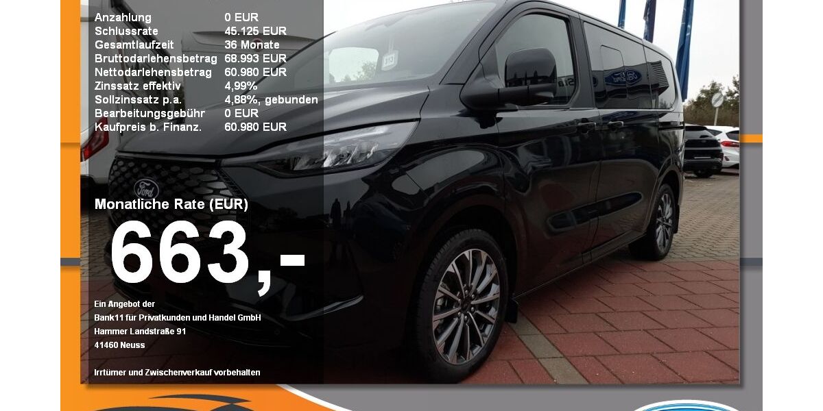 Ford Tourneo Custom 3.000 km 60.980 &euro; Mühldorf am Inn 84453