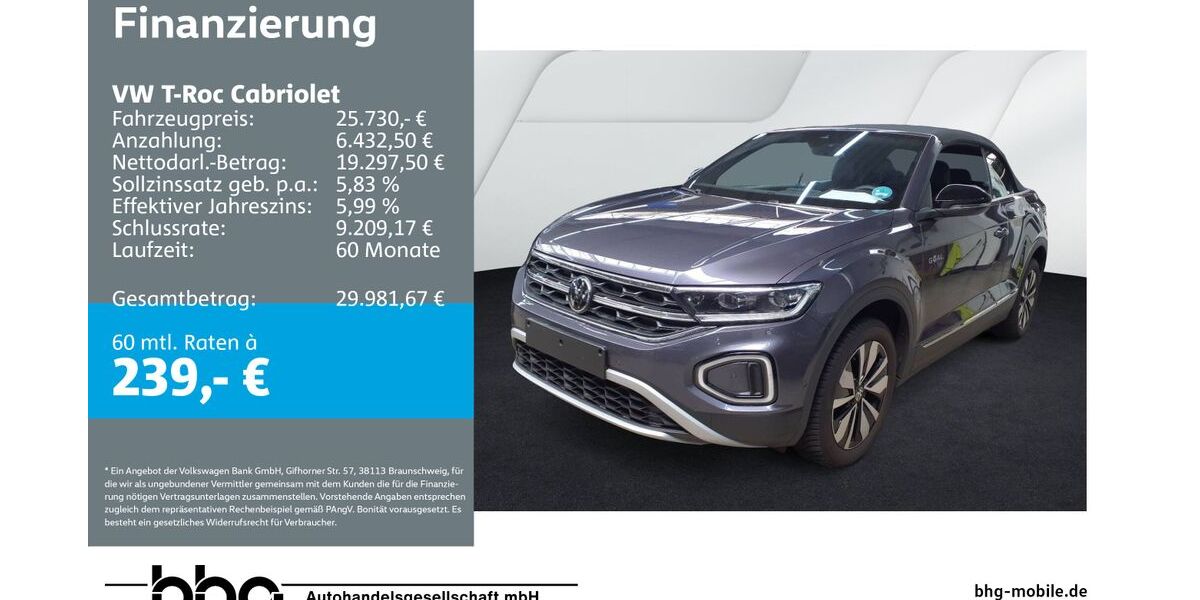 VW T-Roc 26.454 km 25.730 &euro; Rottweil 78628