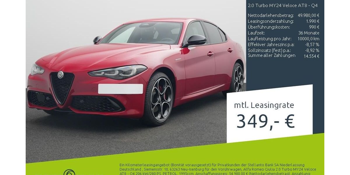 Alfa Romeo Giulia 9.500 km 48.980 &euro; Münster - Amelsbüren 48163