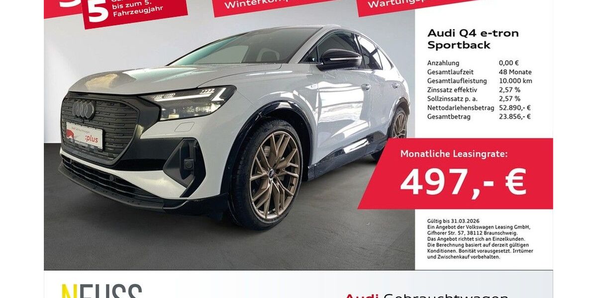 Audi Q4 e-tron 12.827 km 52.890 &euro; Pfarrkirchen 84347