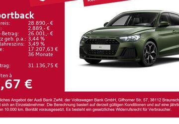 Audi A1 5.524 km 28.890 &euro; Gersthofen 86368