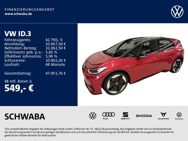 VW ID.3 12.100 km 42.790 &euro; Gersthofen 86368