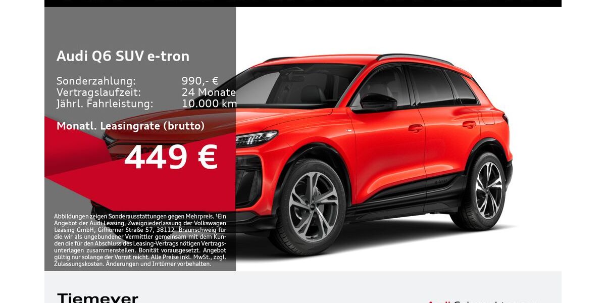 Audi Q6 e-tron 3.977 km 55.610 &euro; Bochum 44809