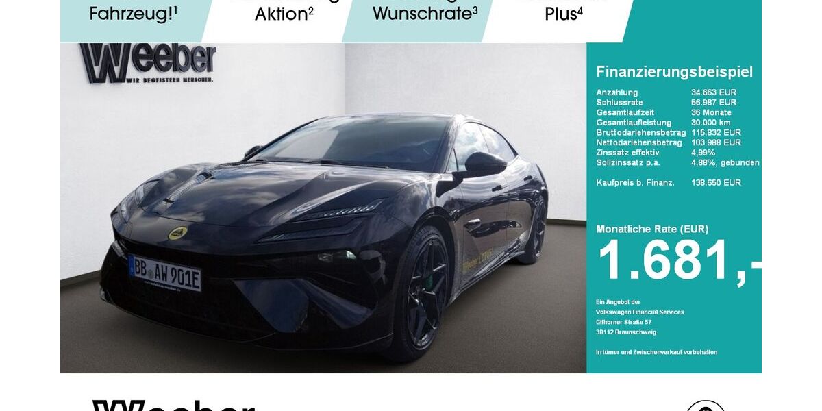 Lotus Emeya 2.900 km 137.590 &euro; Herrenberg 71083