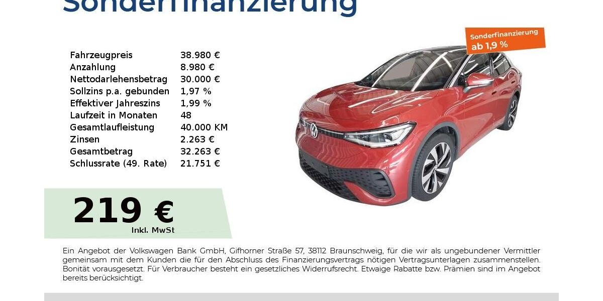 VW ID.5 11.041 km 38.810 &euro; Fürth 90763