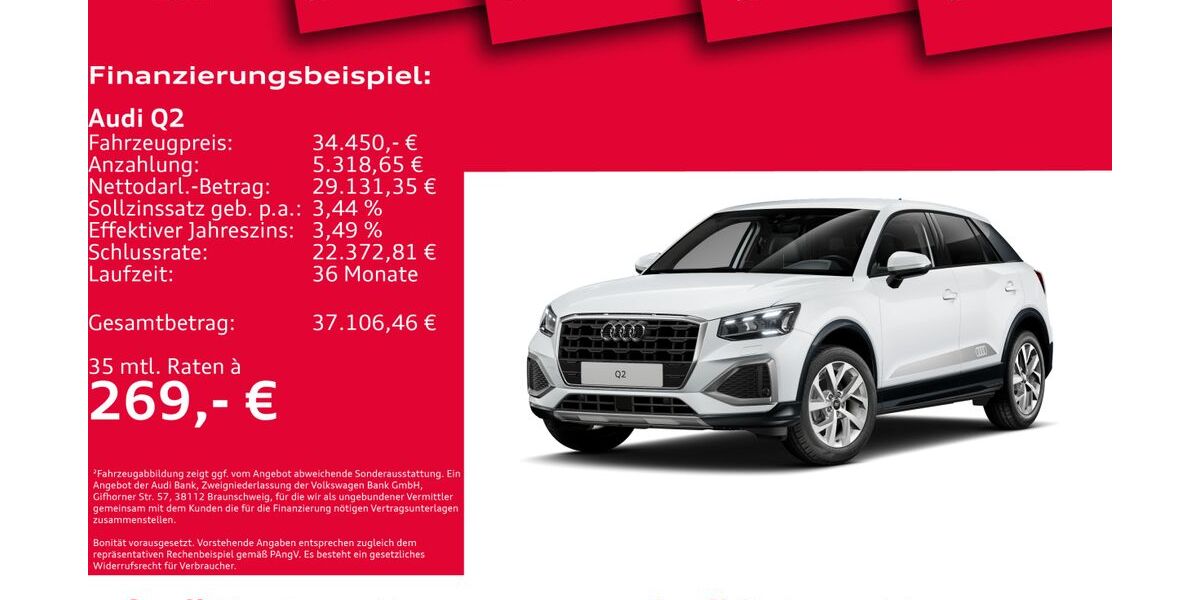 Audi Q2 8.765 km 33.950 &euro; Hannover 30179