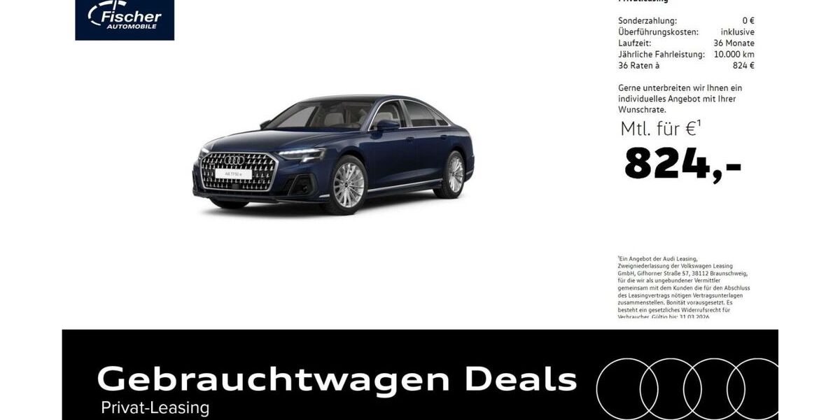 Audi A8 16.823 km 74.940 &euro; Neumarkt 92318