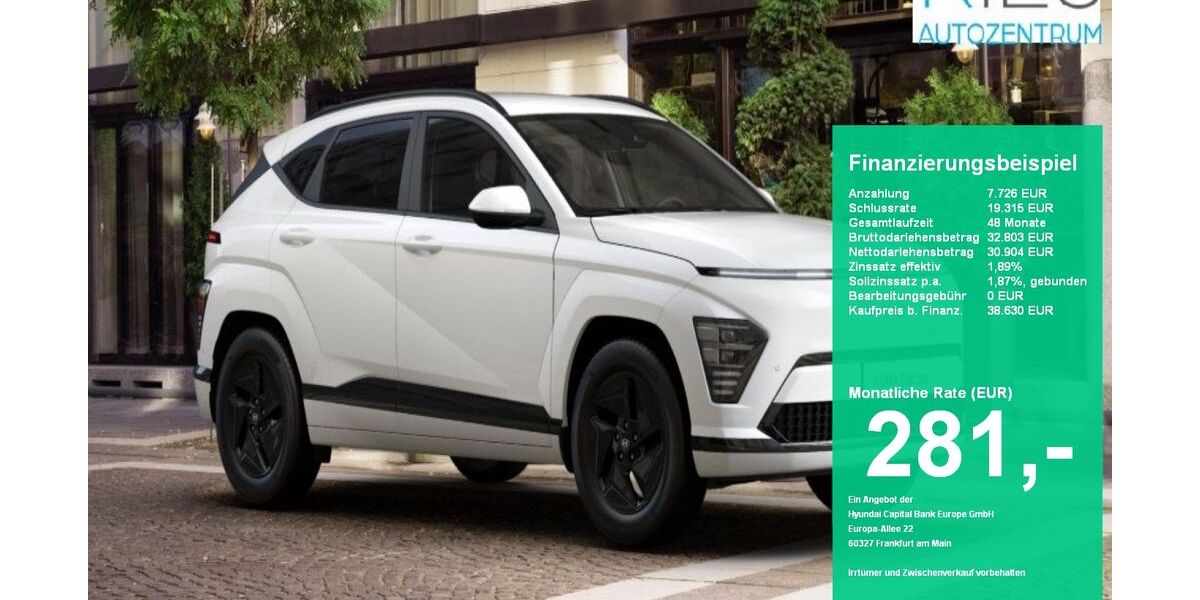 Hyundai KONA 2.140 km 38.630 &euro; Bad Soden-Salmünster 63628