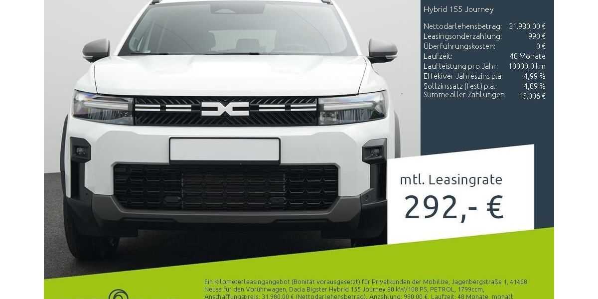 Dacia Bigster 5.500 km 31.440 &euro; Münster - Amelsbüren 48163