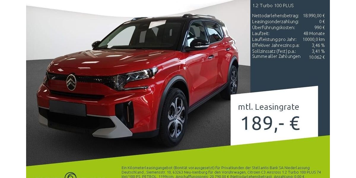 Citroen C3 Aircross 2.509 km 17.880 &euro; Dülmen 48249