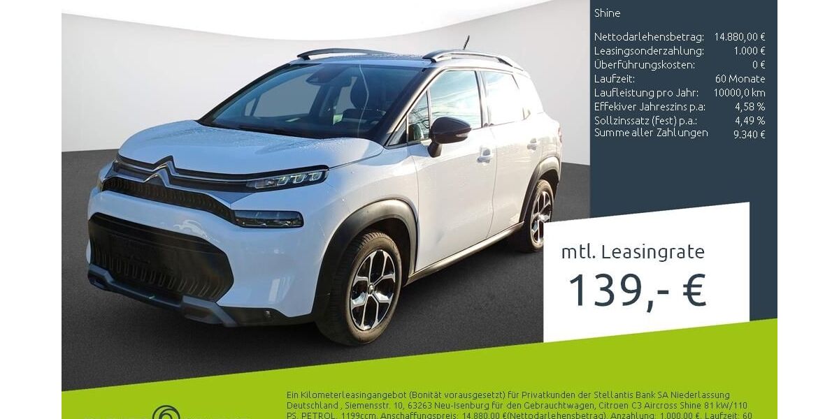 Citroen C3 Aircross 14.350 km 13.180 &euro; Borken 46325