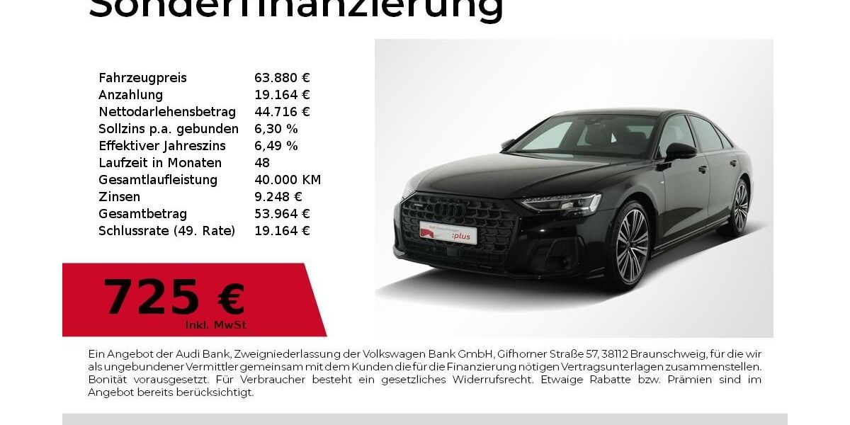 Audi A8 41.500 km 63.880 &euro; Nürnberg 90411