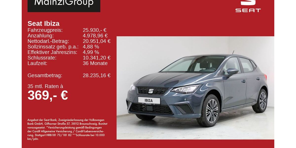 Seat Ibiza 10.000 km 25.930 &euro; Feldkirchen-Westerham 83620