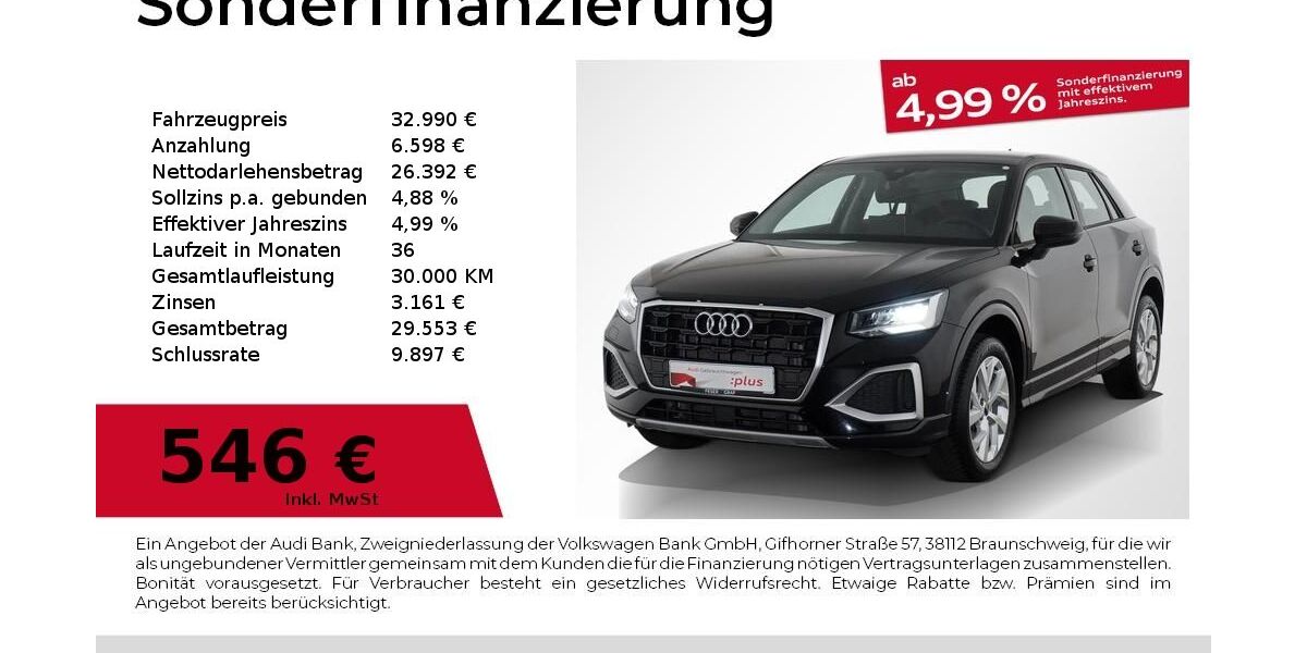 Audi Q2 21.170 km 32.990 &euro; Nürnberg 90441