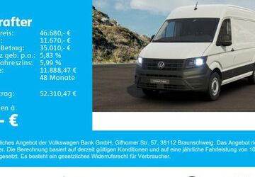 VW Crafter 18.000 km 46.680 &euro; Gersthofen 86368