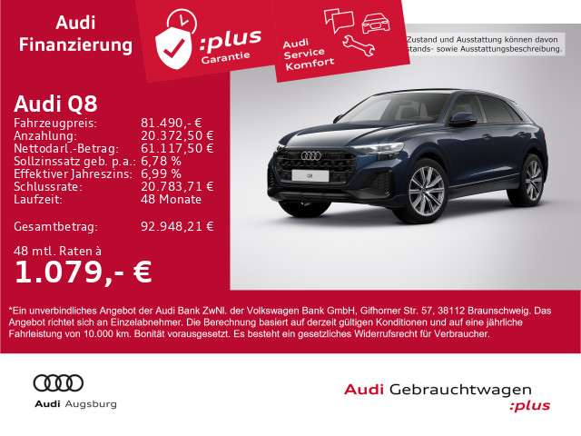 Audi Q8 28.865 km 81.490 &euro; Gersthofen 86368