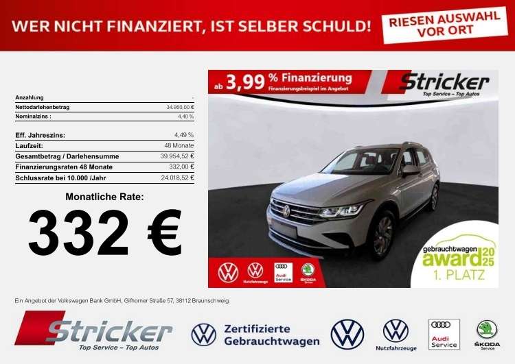 VW Tiguan 24.268 km 34.949 &euro; Detmold 32760