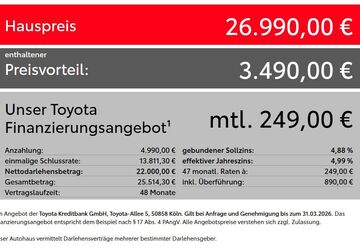 Toyota Yaris 5.000 km 26.990 &euro; Bad Birnbach 84364