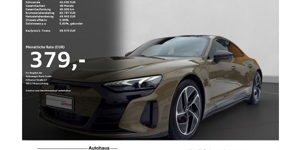 Audi e-tron GT 49.040 km 58.970 &euro; Ravensburg 88214