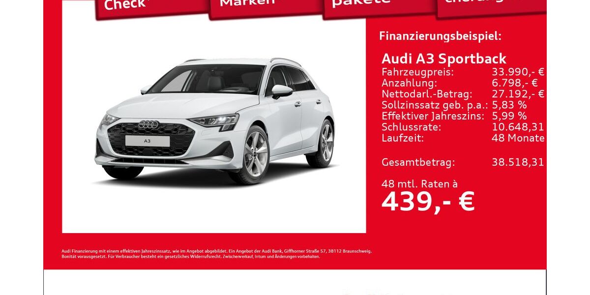 Audi A3 7.644 km 32.890 &euro; Hamburg 22419