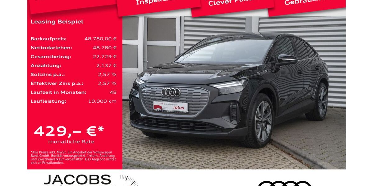 Audi Q4 e-tron 5.502 km 46.490 &euro; Düren 52351