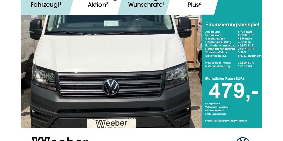 VW Crafter 1.100 km 43.890 &euro; Weil der Stadt 71263
