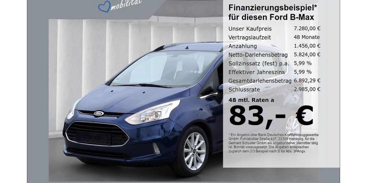 Ford B-Max 139.838 km 6.980 &euro; Ruhstorf 94099