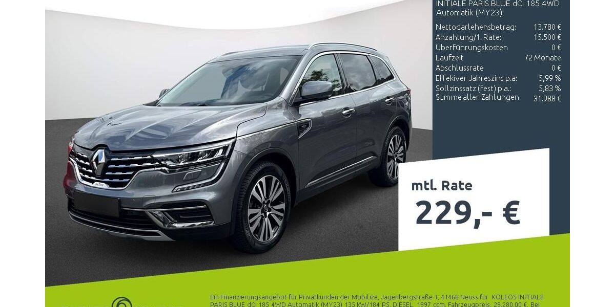 Renault Koleos 60.719 km 26.980 &euro; Stuhr 28816