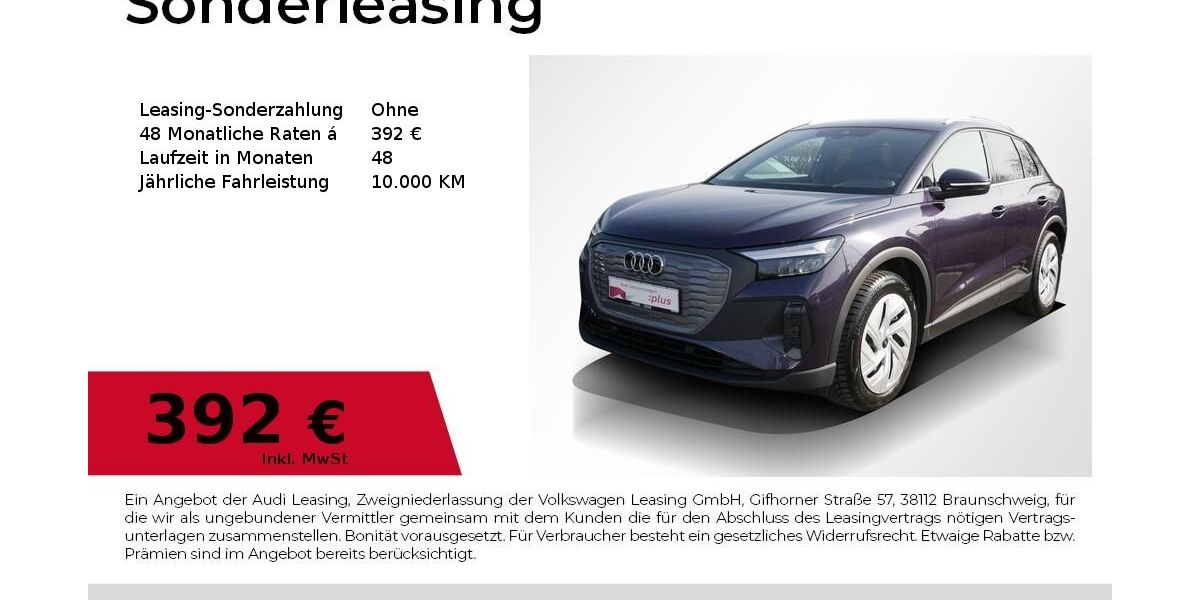 Audi Q4 e-tron 5.081 km 42.680 &euro; Erlangen 91058