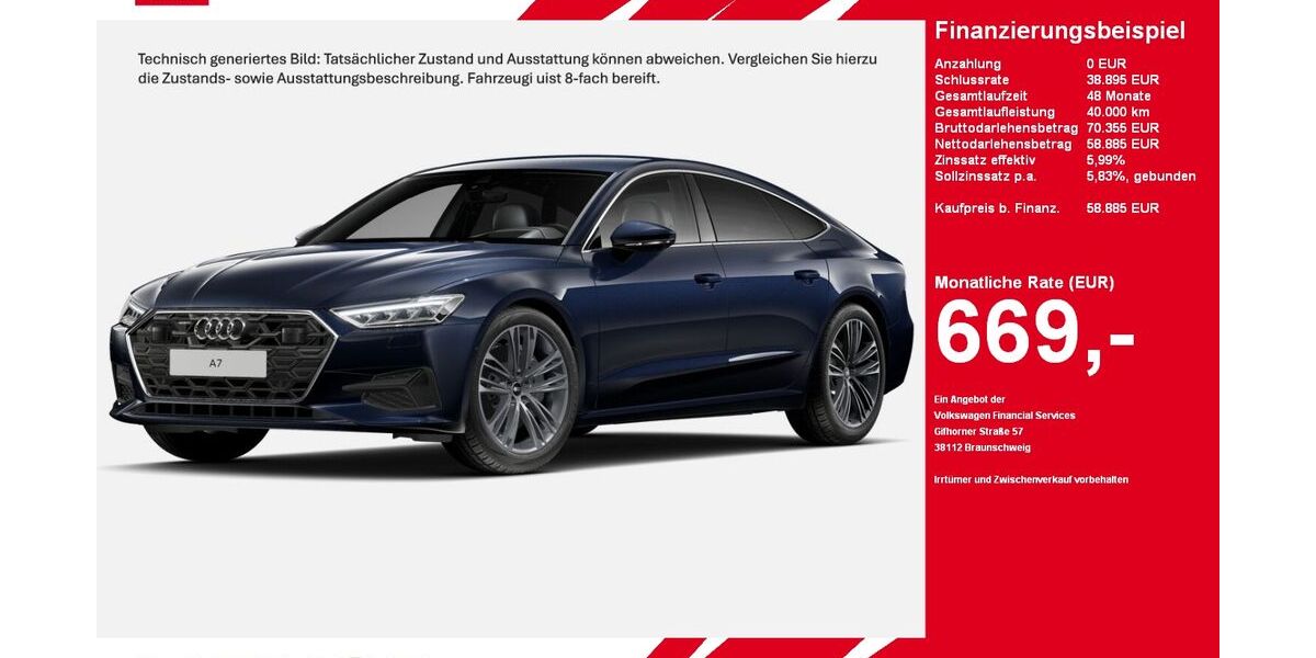 Audi A7 24.162 km 58.885 &euro; Gütersloh 33334