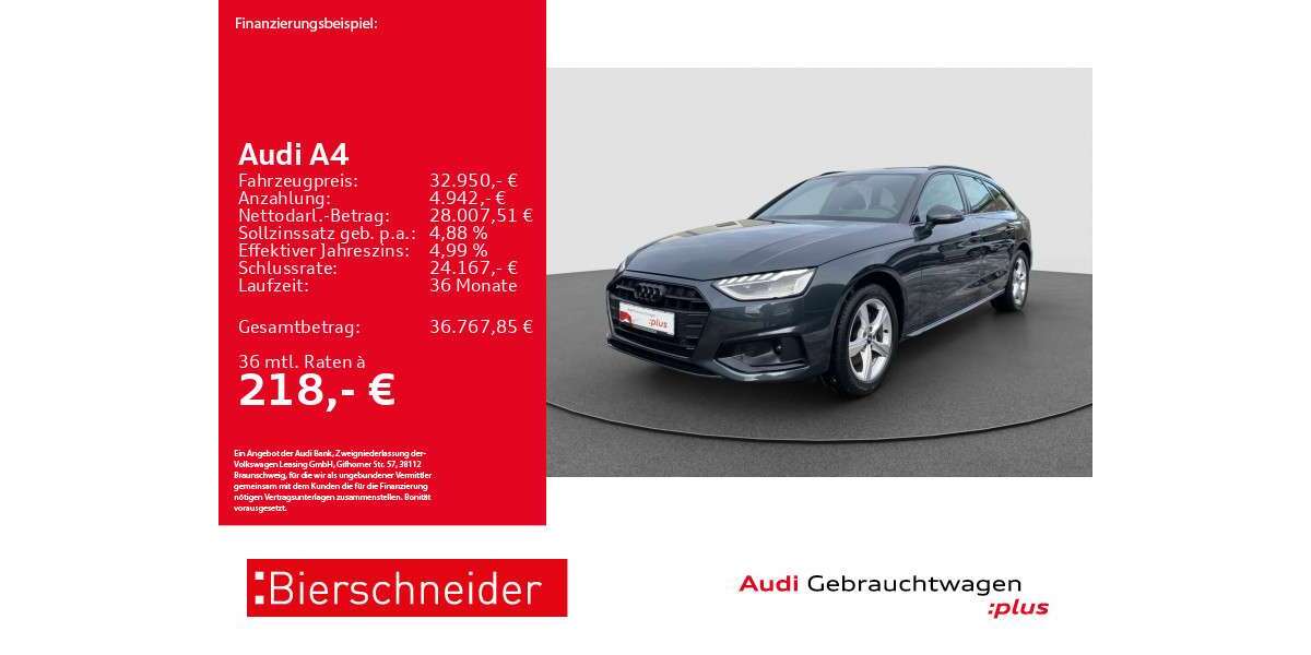 Audi A4 9.041 km 32.950 &euro; Heidenheim 89518